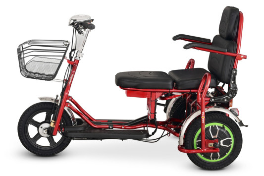 Электротрицикл Transporter 600W 48V красный