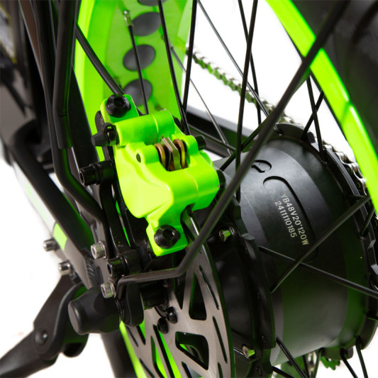 Электровелосипед Syccyba F10 Зеленые колеса