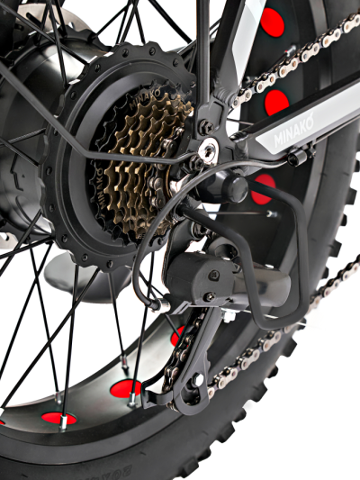 Электровелосипед Minako F11 Dual, черный