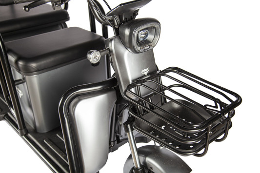 Электротрицикл Rutrike Экипаж, серый